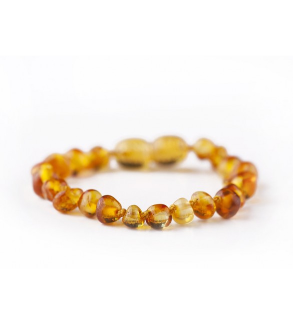 Amber baby Bracelets Polished Honey Amber baby Bracelets Polished Honey