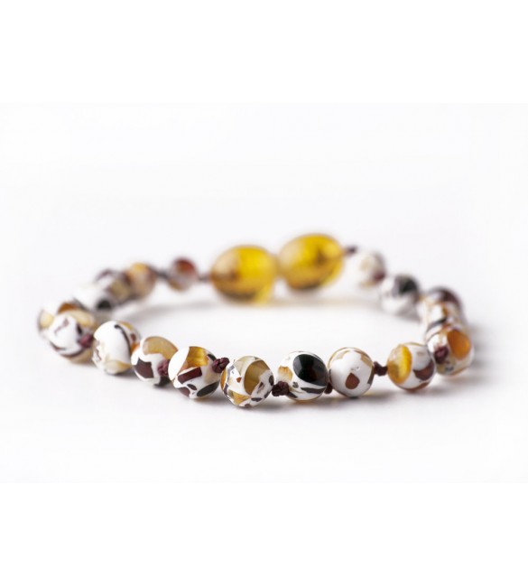 Amber baby Bracelets Polished Mosaic