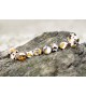 Amber Adult Bracelets Baroque Polished Mosaic