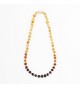 Amber baby necklace Baroque Polished Rainbow