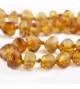 Amber Adult necklace Baroque Polished Honey
