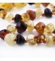Amber Adult necklace Baroque Polished Mix