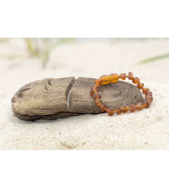 Amber baby Bracelets Baroque Raw Cognac Amber baby Bracelets Baroque Raw Cognac
