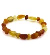 Amber Adult Bracelets Bean/Baroque Raw