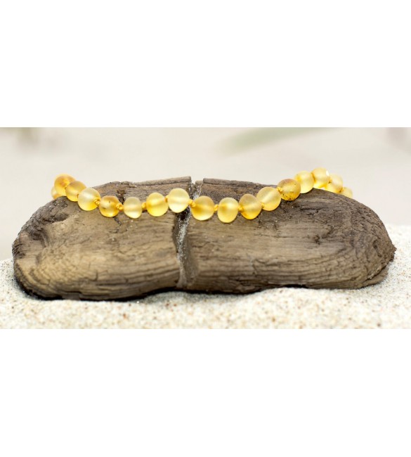 Amber Adult Bracelets Baroque Raw Lemon