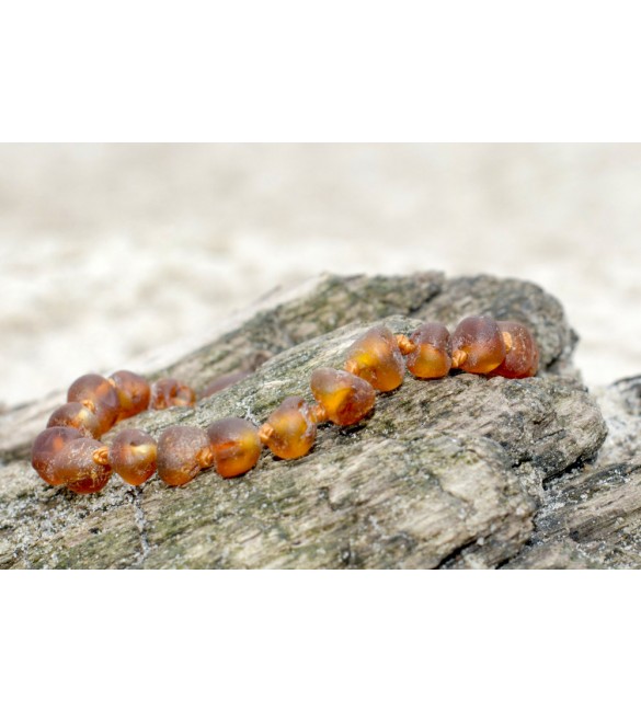 Amber Adult Bracelets Baroque Raw Cognac Amber Adult Bracelets Baroque Raw Cognac