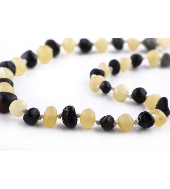 Amber baby necklace Baroque Raw Milk-Cherry Amber baby necklace Baroque Raw Milk-Cherry