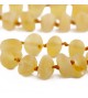 Amber Adult necklace Baroque Raw Lemon