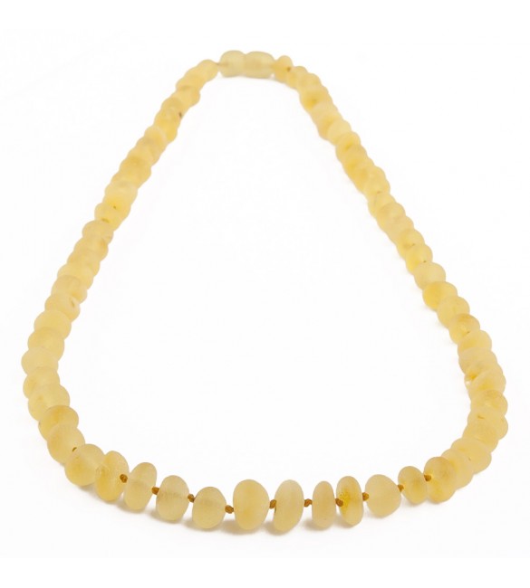 Amber Adult necklace Baroque Raw Lemon