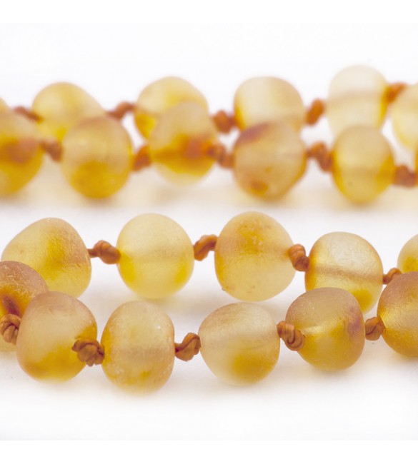 Amber Adult necklace Baroque Raw Honey