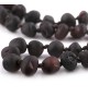 Amber Adult necklace Baroque Raw Cherry