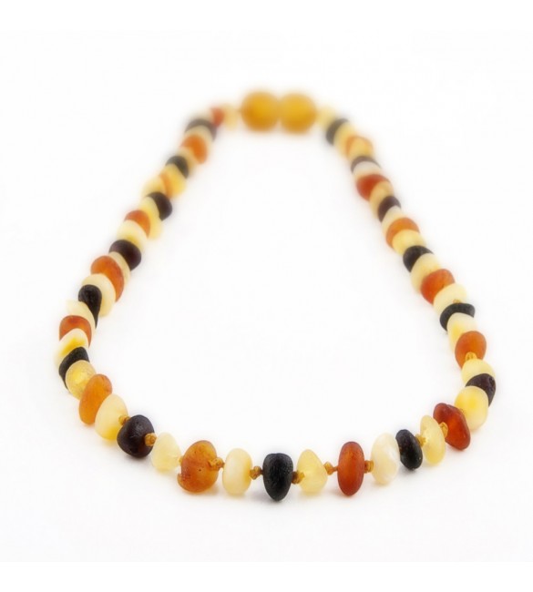 Amber Adult necklace Baroque Raw Mix