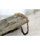 Amber Adult necklace Baroque Raw Rainbow