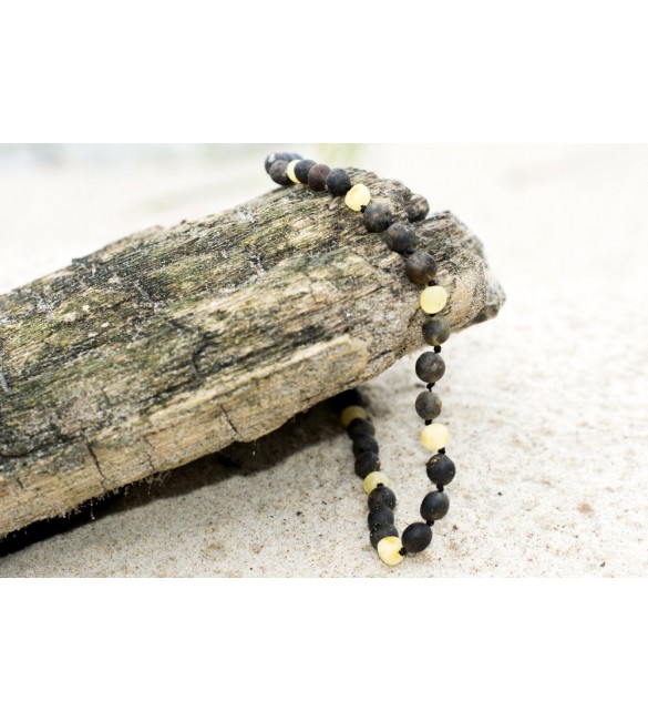 Amber Adult necklace Baroque Raw 3 Cherry-1 Milky Amber Adult necklace Baroque Raw 3 Cherry-1 Milky