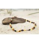 Amber Baby necklace Bean Polished Mix