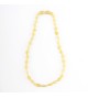 Amber Baby necklace Bean Polished Milky