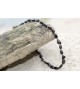 Amber Adult necklace Bean Polished Cherry