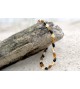 Amber Adult necklace Bean Polished Mix